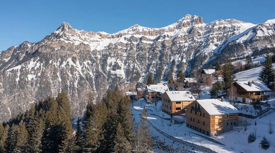 Berglodge37 exterior in the Eggberge mountain landscape